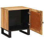 vidaXL Nachttisch 2 pcs Natur 40 x 33 x 46 cm
