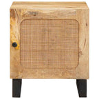 vidaXL Nachttisch 2 pcs Natur 40 x 33 x 46 cm