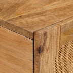 vidaXL Couchtisch Artisan-Eiche 100 x 54 x 40 cm Massivholz Mango