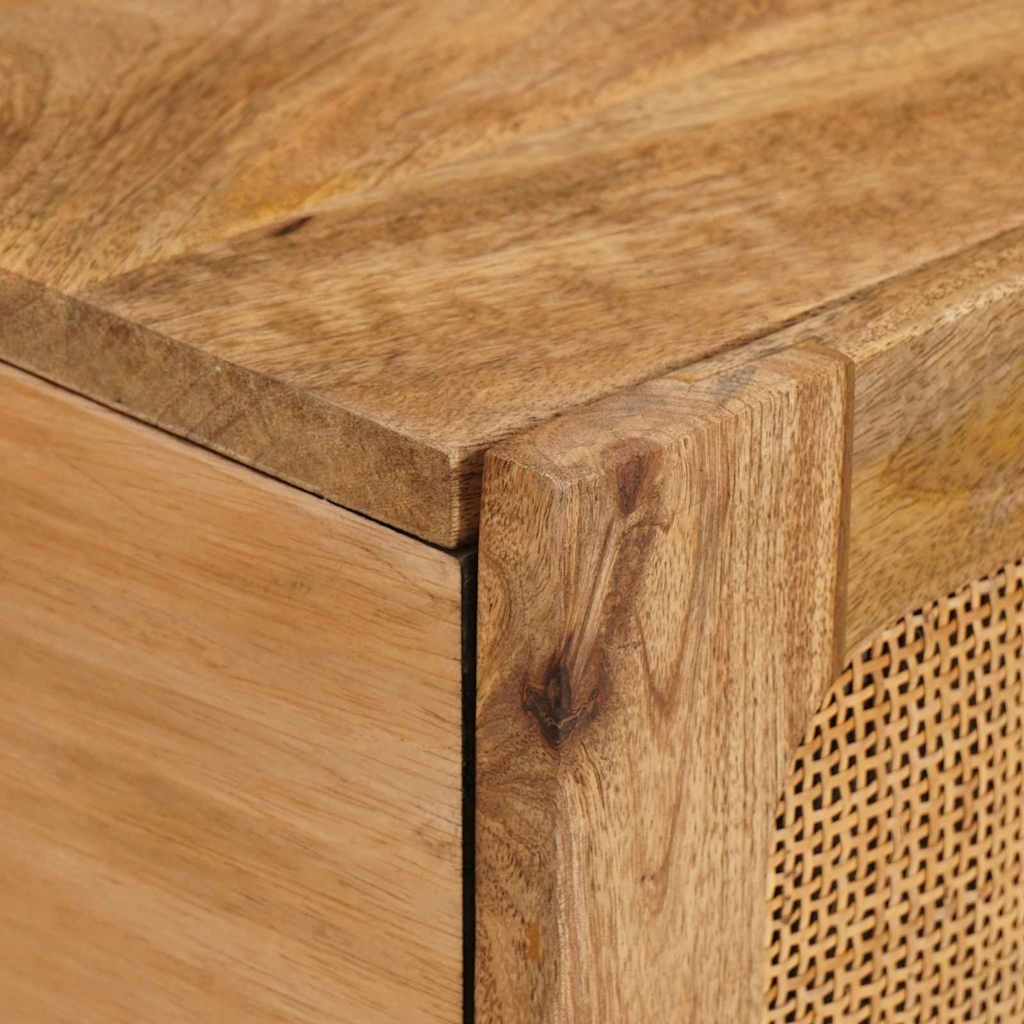 vidaXL Couchtisch Artisan-Eiche 100 x 54 x 40 cm Massivholz Mango
