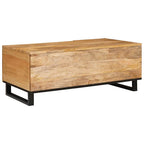 vidaXL Couchtisch Artisan-Eiche 100 x 54 x 40 cm Massivholz Mango