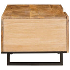 vidaXL Couchtisch Artisan-Eiche 100 x 54 x 40 cm Massivholz Mango