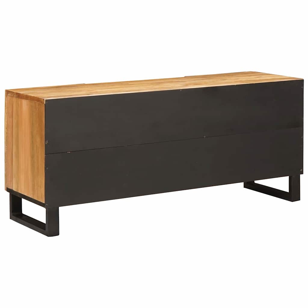 vidaXL TV-Schränk mit Speicher Braun 105 x 33 x 46 cm Massivholz Mango