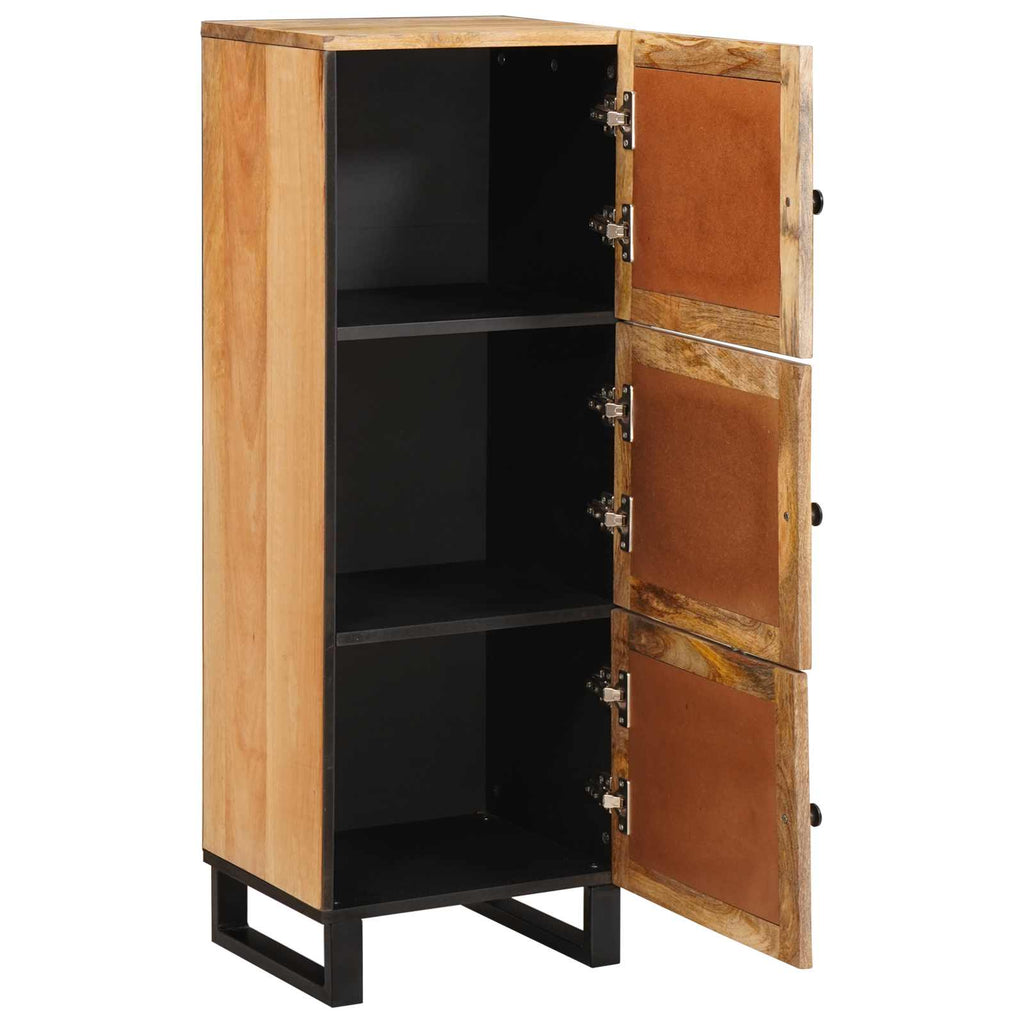 vidaXL Highboard mit Speicher Braun 90 x 33 x 75 cm Massivholz Mango