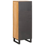 vidaXL Highboard mit Speicher Braun 90 x 33 x 75 cm Massivholz Mango