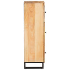 vidaXL Highboard mit Speicher Braun 90 x 33 x 75 cm Massivholz Mango