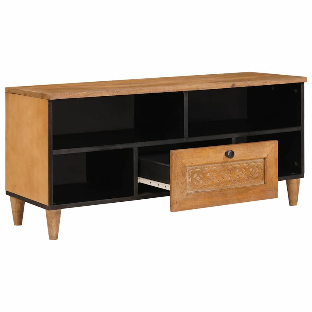 vidaXL TV-Schränk mit Schubladen 100 x 33 x 46 cm Massivholz Mango