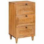 vidaXL Sideboard mit Schubladen Hellbraun 33,5 x 40 x 75 cm