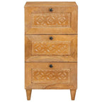 vidaXL Sideboard mit Schubladen Hellbraun 33,5 x 40 x 75 cm