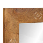vidaXL Wandspiegel Rechtwinklig 70 x 50 cm Ingenieurholz und Glas