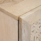 vidaXL Badezimmerschrank mit Tür Weiß 38 x 33 x 48 cm Holzwerkstoff