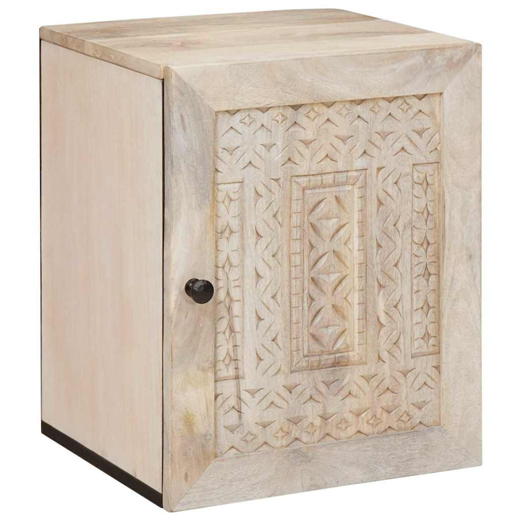 vidaXL Badezimmerschrank mit Tür Weiß 38 x 33 x 48 cm Holzwerkstoff
