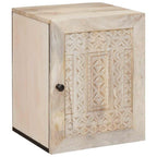 vidaXL Badezimmerschrank mit Tür Weiß 38 x 33 x 48 cm Holzwerkstoff
