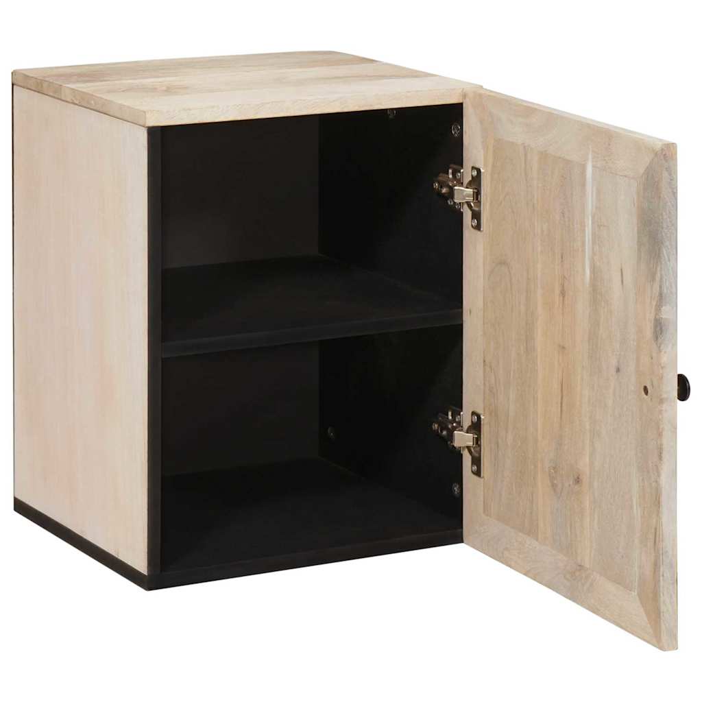 vidaXL Badezimmerschrank mit Tür Weiß 38 x 33 x 48 cm Holzwerkstoff