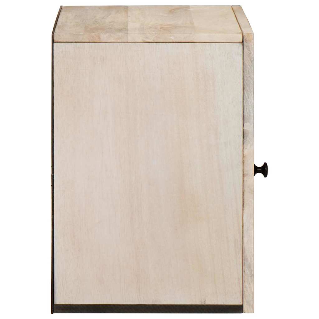 vidaXL Badezimmerschrank mit Tür Weiß 38 x 33 x 48 cm Holzwerkstoff