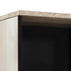 vidaXL Badezimmerschrank mit Regal Weiß 38 x 33 x 160 cm Holzwerkstoff