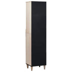 vidaXL Badezimmerschrank mit Regal Weiß 38 x 33 x 160 cm Holzwerkstoff