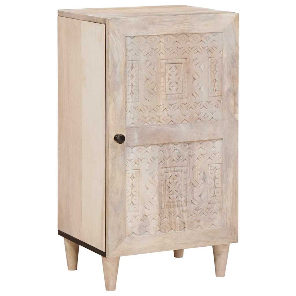 vidaXL Sideboard Bleached White 40 x 33 x 75 cm Massivholz Mango