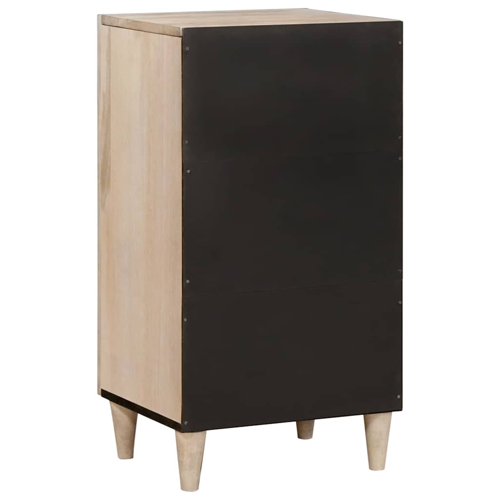 vidaXL Sideboard Bleached White 40 x 33 x 75 cm Massivholz Mango