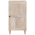 vidaXL Sideboard Bleached White 40 x 33 x 75 cm Massivholz Mango