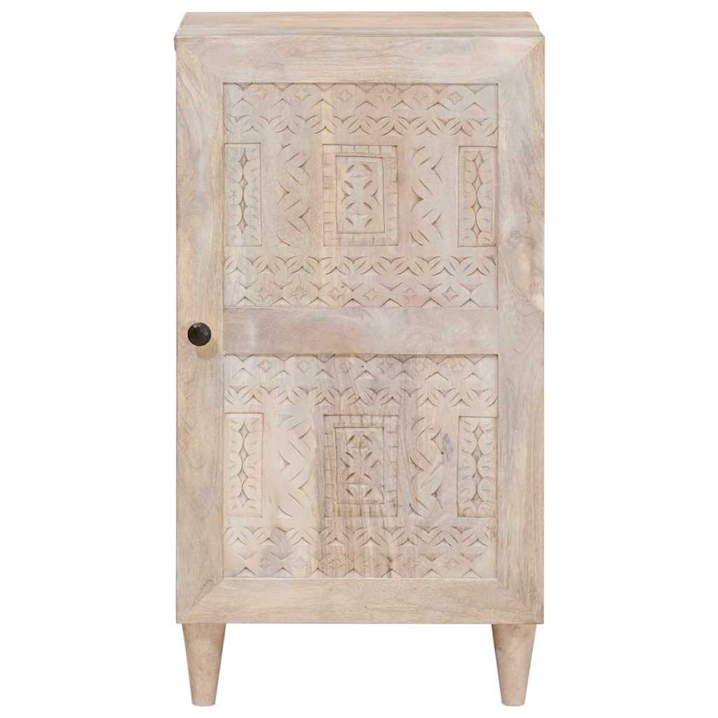 vidaXL Sideboard Bleached White 40 x 33 x 75 cm Massivholz Mango