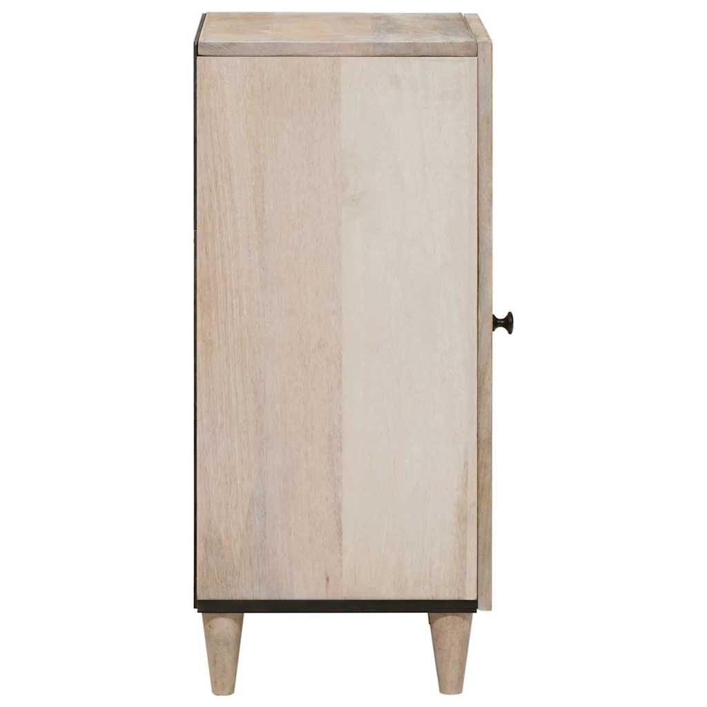 vidaXL Sideboard Bleached White 40 x 33 x 75 cm Massivholz Mango
