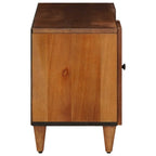 vidaXL TV-Schränk mit Regal Walnuss 105 x 33 x 46 cm Massivholz Mango