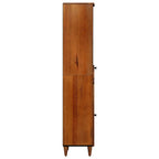 vidaXL Badezimmerschrank mit Schubladen Walnuss 38 x 33 x 160 cm