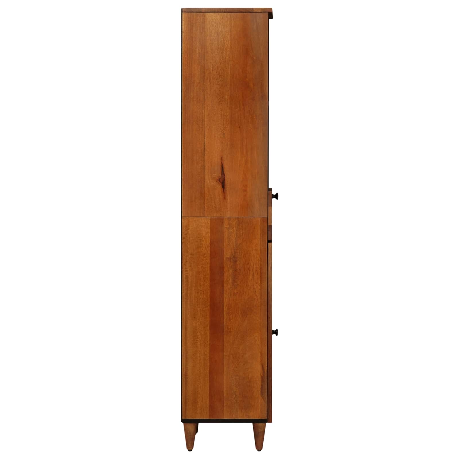 vidaXL Badezimmerschrank mit Schubladen Walnuss 38 x 33 x 160 cm