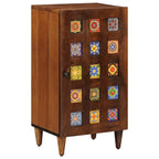 vidaXL Sideboard mit Speicher Walnuss 40 x 33 x 75 cm Massivholz Mango