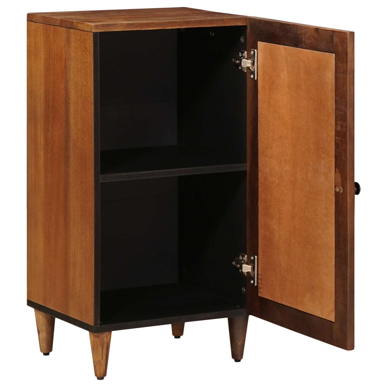 vidaXL Sideboard mit Speicher Walnuss 40 x 33 x 75 cm Massivholz Mango