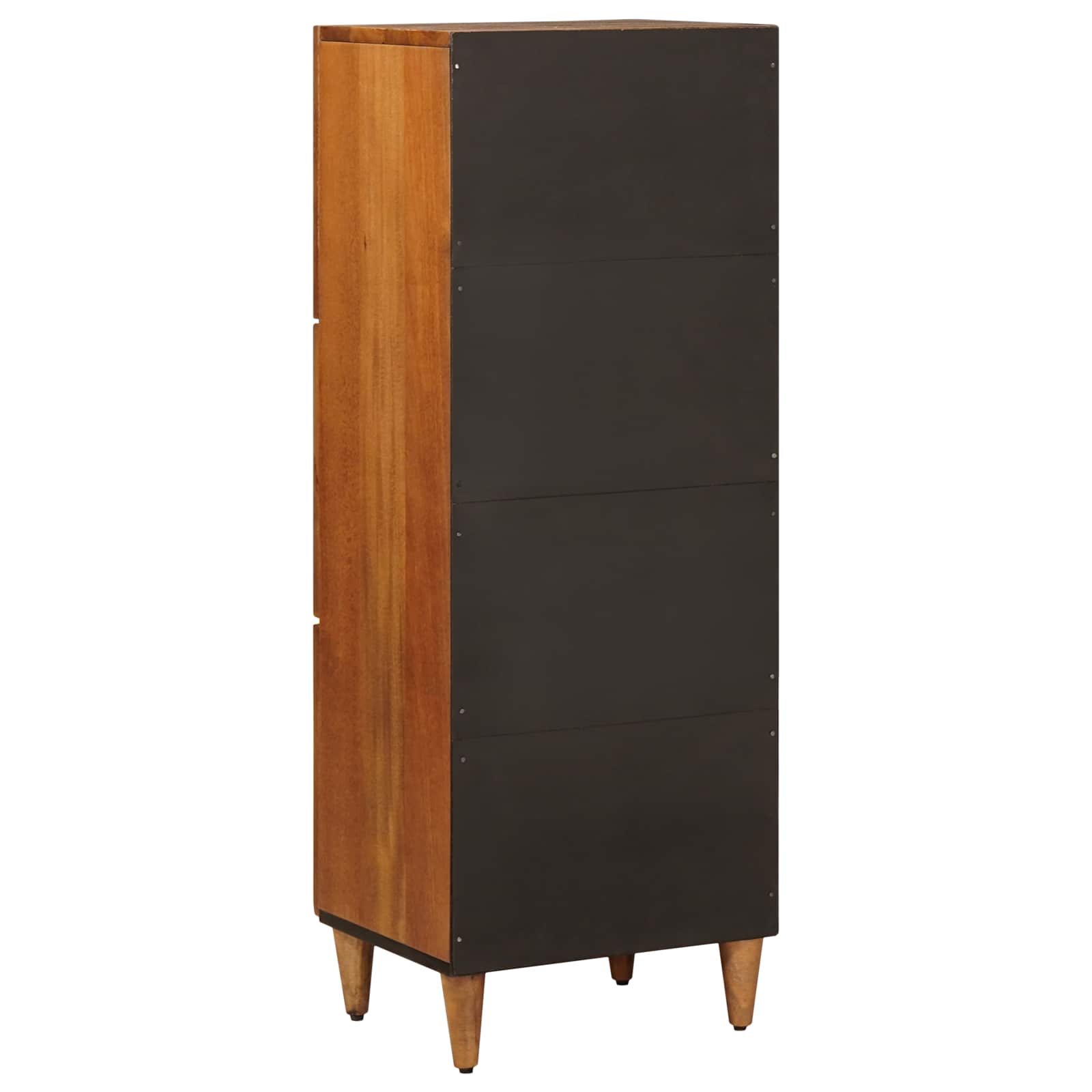 vidaXL Highboard mit Tür Walnuss 40 x 33 x 110 cm Massivholz Mango