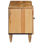 vidaXL TV-Schränk mit Tür Natur 105 x 33,5 x 46 cm Massivholz Mango