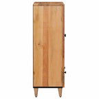 vidaXL Highboard mit Tür Natur 60 x 33,5 x 100 cm Massivholz Mango