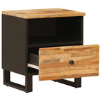 vidaXL Bettkasten Braun 40 x 33 x 46 cm Massivholz Mango
