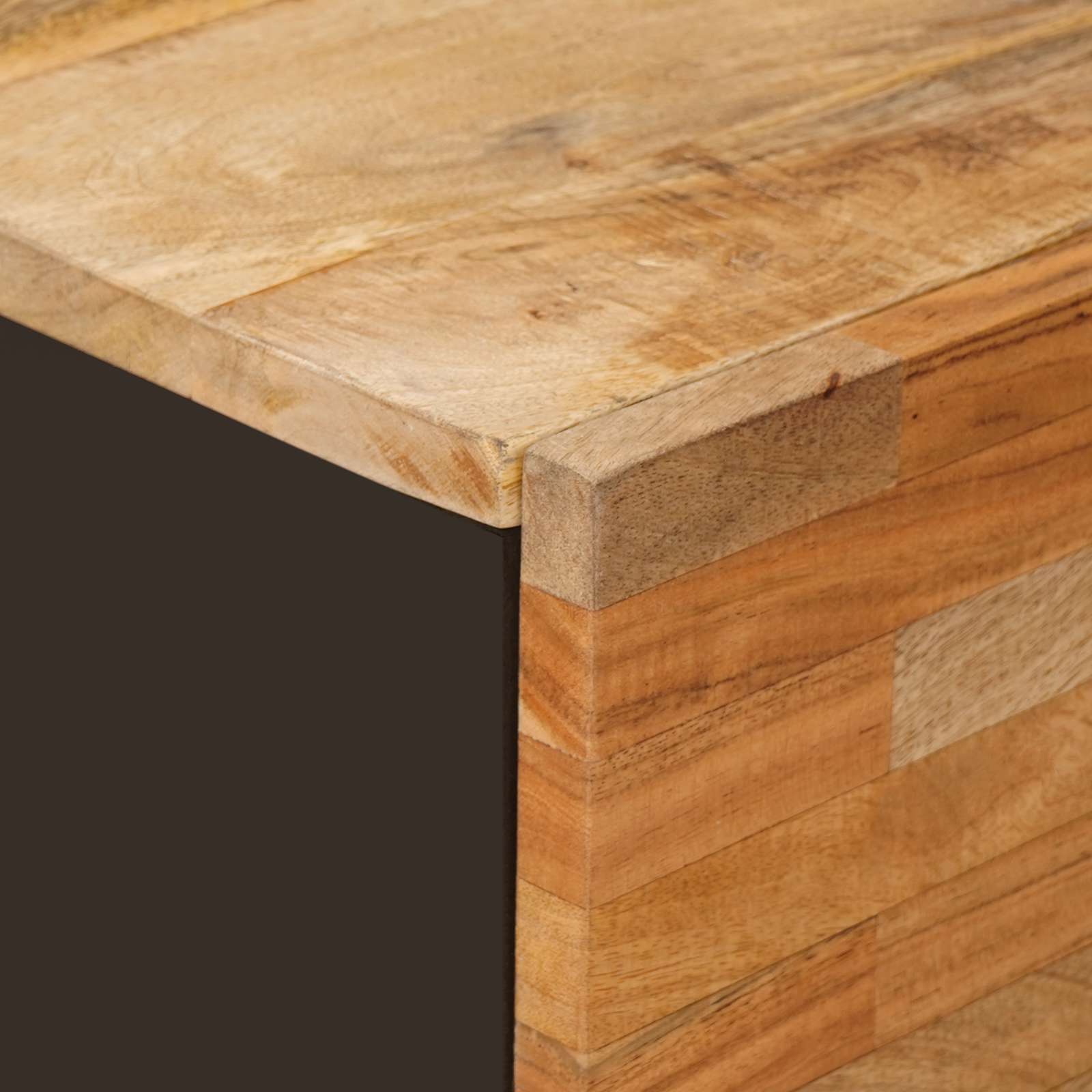 vidaXL Seitenschrank Braun 40 x 33 x 75 cm Massivholz Mango