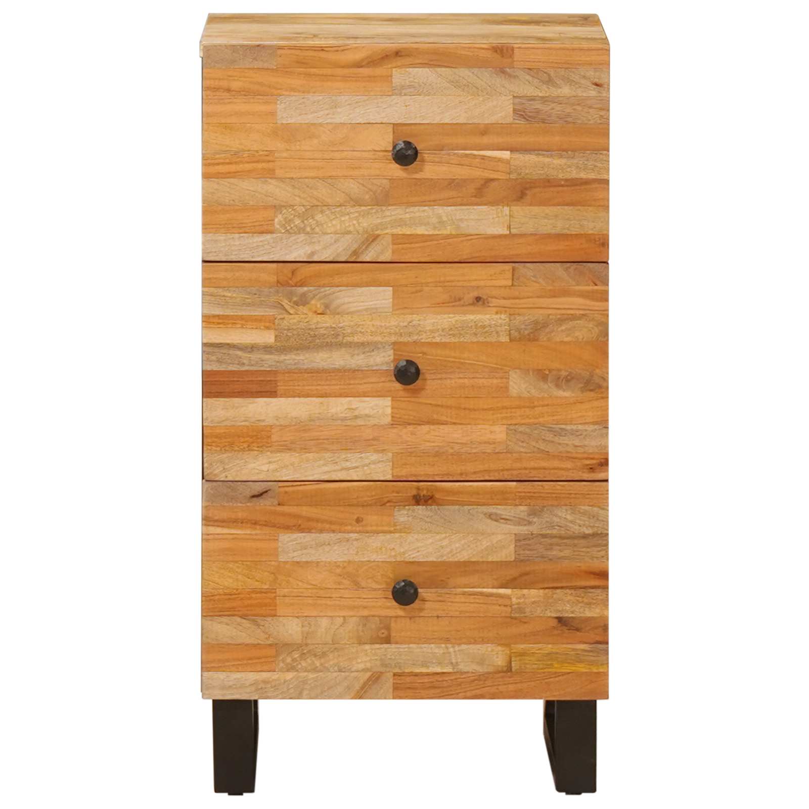 vidaXL Seitenschrank Braun 40 x 33 x 75 cm Massivholz Mango
