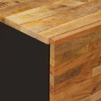 vidaXL Seitenschrank mit Tür Braun 40 x 33 x 75 cm Massivholz Mango