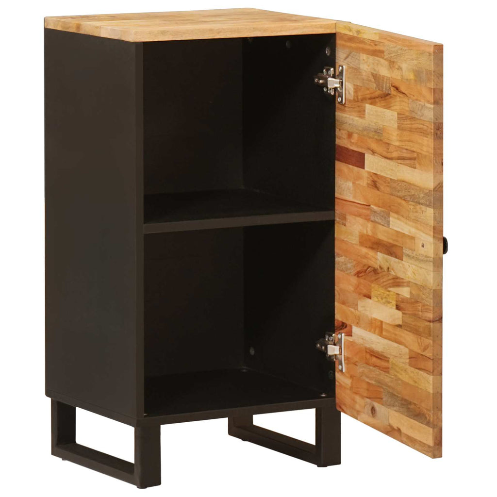 vidaXL Seitenschrank mit Tür Braun 40 x 33 x 75 cm Massivholz Mango