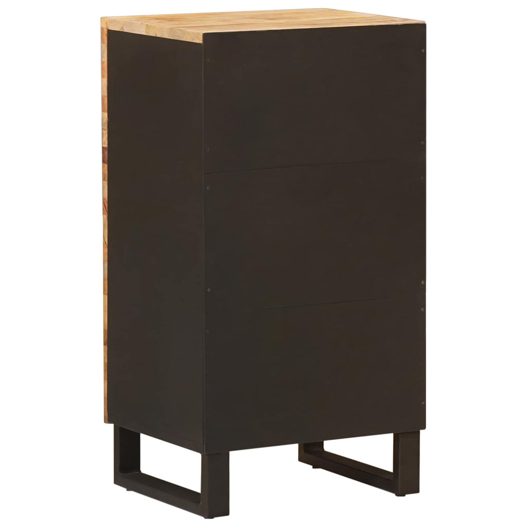 vidaXL Seitenschrank mit Tür Braun 40 x 33 x 75 cm Massivholz Mango