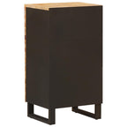 vidaXL Seitenschrank mit Tür Braun 40 x 33 x 75 cm Massivholz Mango