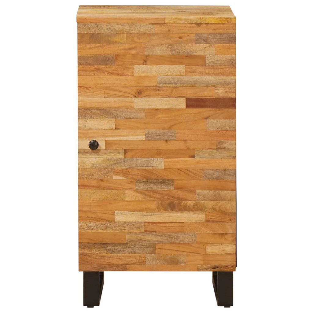 vidaXL Seitenschrank mit Tür Braun 40 x 33 x 75 cm Massivholz Mango