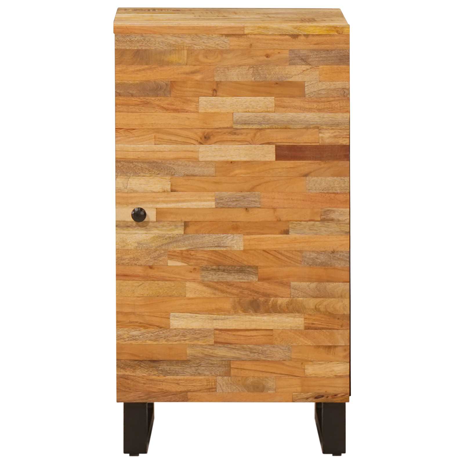 vidaXL Seitenschrank mit Tür Braun 40 x 33 x 75 cm Massivholz Mango