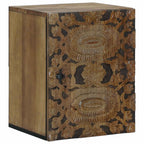 vidaXL Badezimmer Hängeschrank mit Speicher Braun 38 x 33,5 x 48 cm