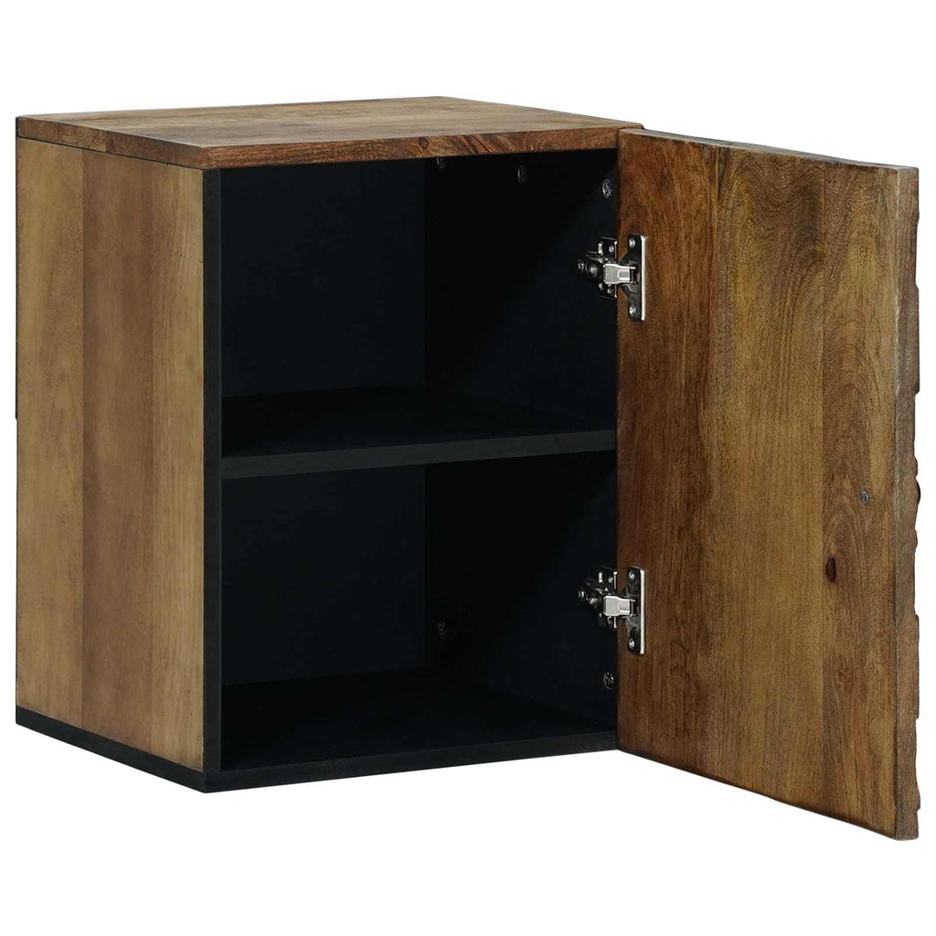 vidaXL Badezimmer Hängeschrank mit Speicher Braun 38 x 33,5 x 48 cm
