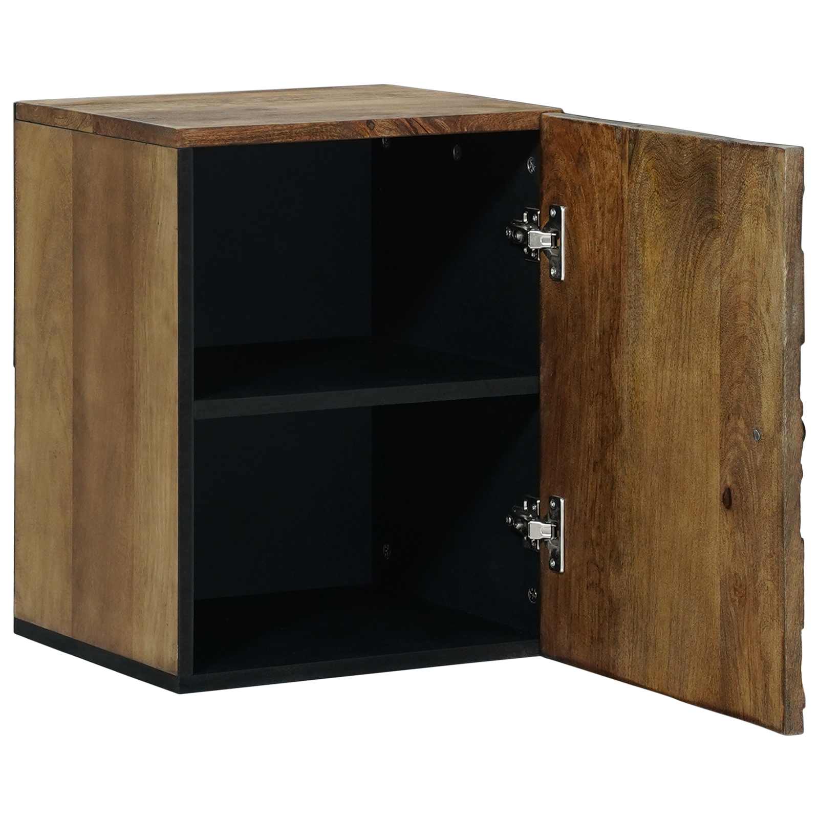 vidaXL Badezimmer Hängeschrank mit Speicher Braun 38 x 33,5 x 48 cm