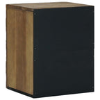 vidaXL Badezimmer Hängeschrank mit Speicher Braun 38 x 33,5 x 48 cm