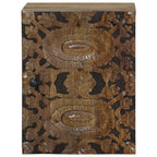 vidaXL Badezimmer Hängeschrank mit Speicher Braun 38 x 33,5 x 48 cm