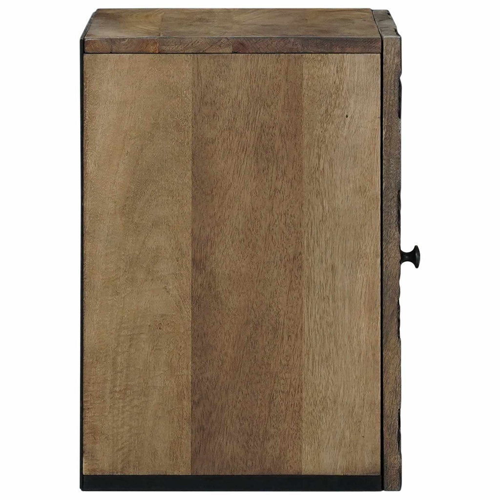 vidaXL Badezimmer Hängeschrank mit Speicher Braun 38 x 33,5 x 48 cm