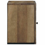 vidaXL Badezimmer Hängeschrank mit Speicher Braun 38 x 33,5 x 48 cm